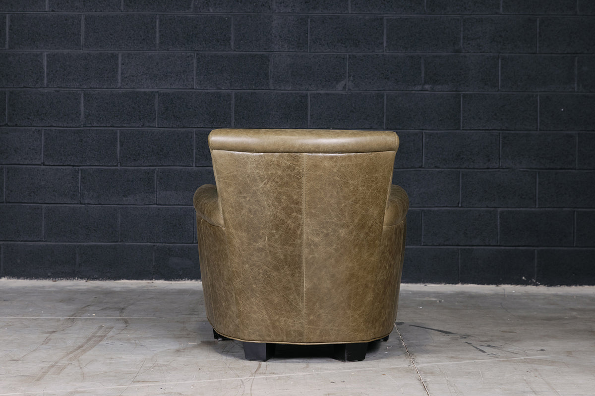 FAUTEUIL BAIGNOIRE EN CUIR BELFAST 