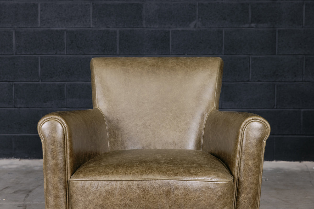 FAUTEUIL BAIGNOIRE EN CUIR BELFAST 