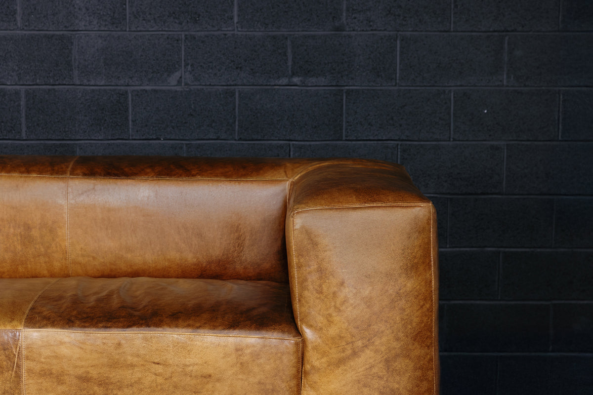 COMMISSIONER LEATHER SOFA