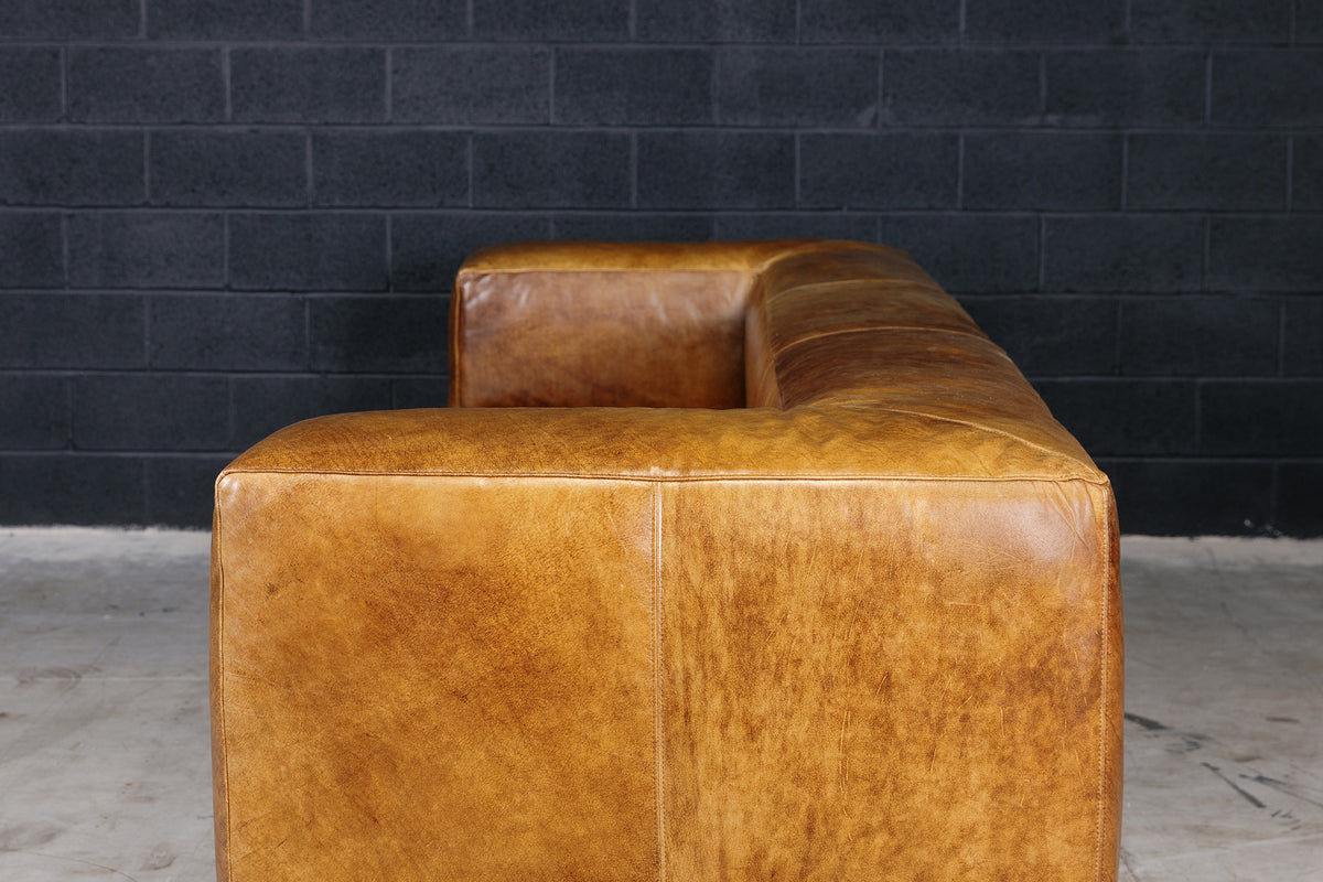 COMMISSIONER LEATHER SOFA