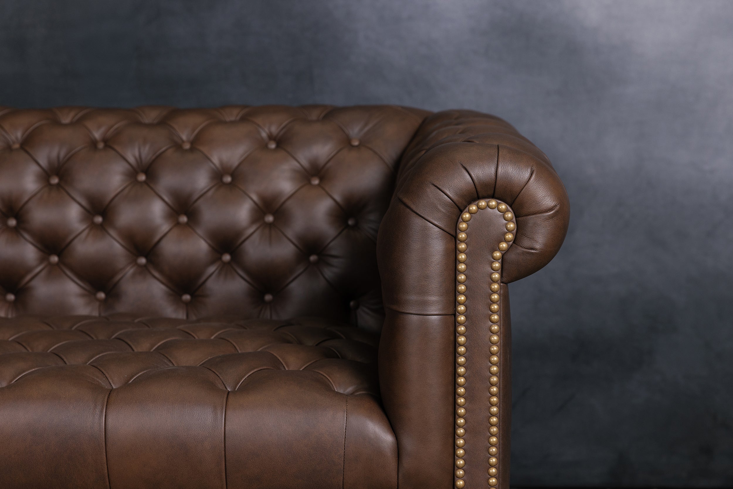OXFORD LEATHER LOVESEAT