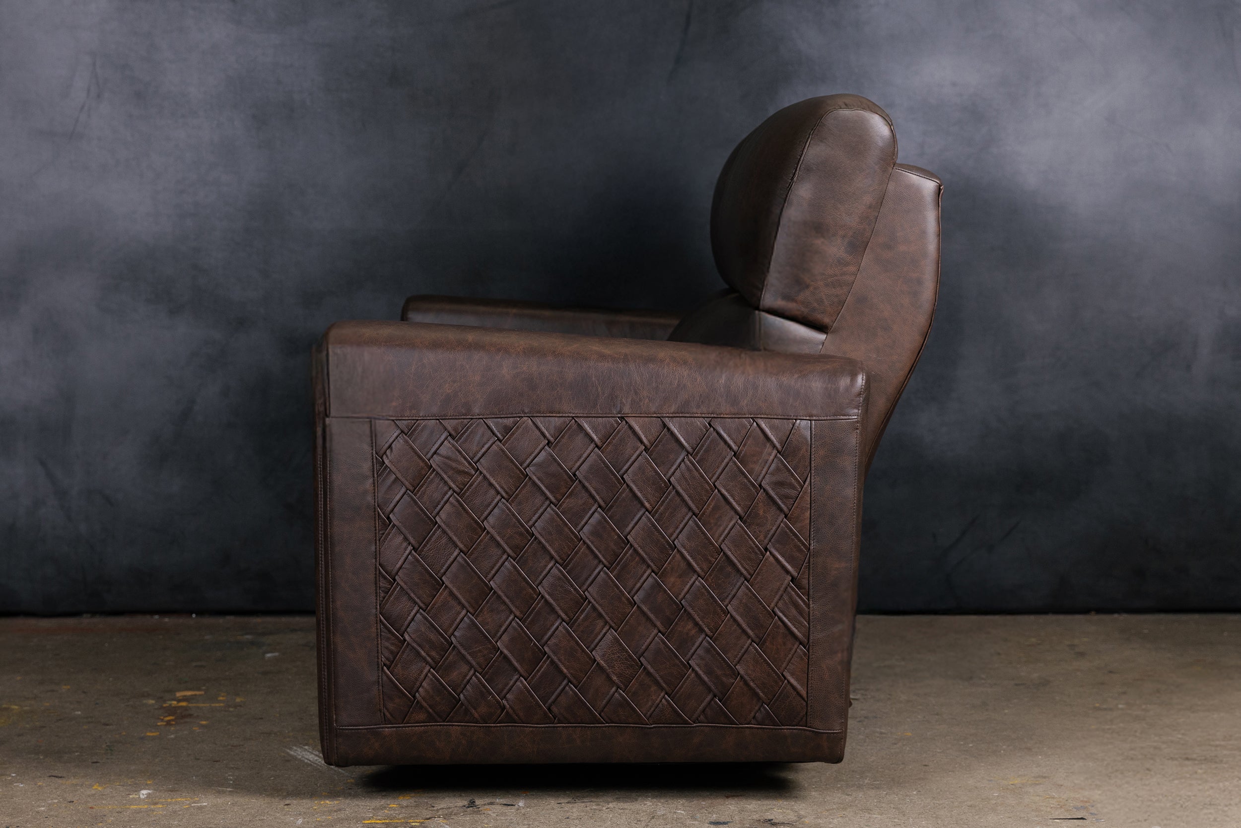 THE CONTINENTAL LEATHER RECLINER LOVESEAT