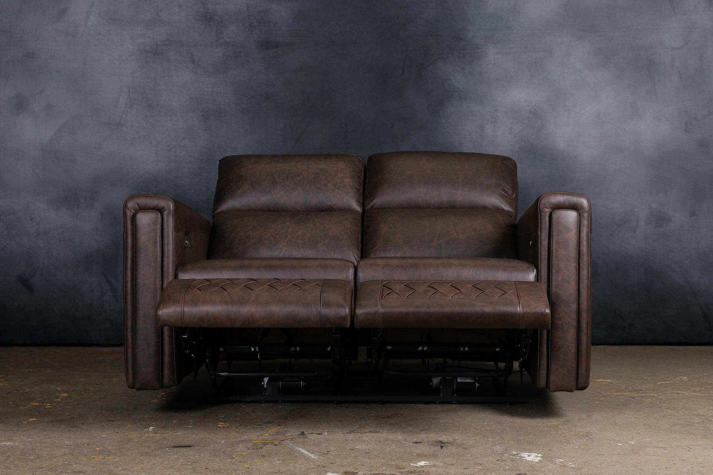 THE CONTINENTAL LEATHER RECLINER LOVESEAT