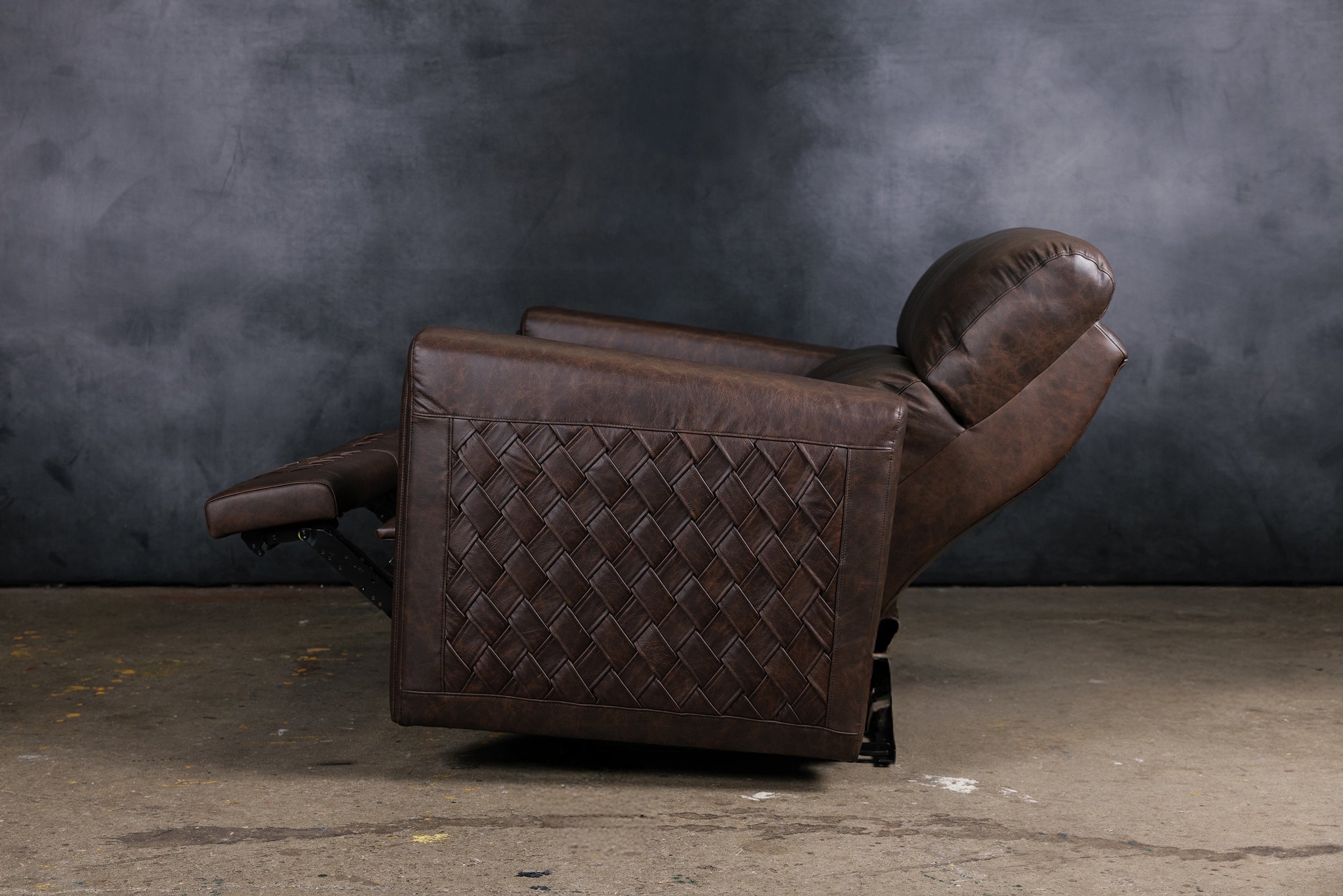 THE CONTINENTAL LEATHER RECLINER LOVESEAT