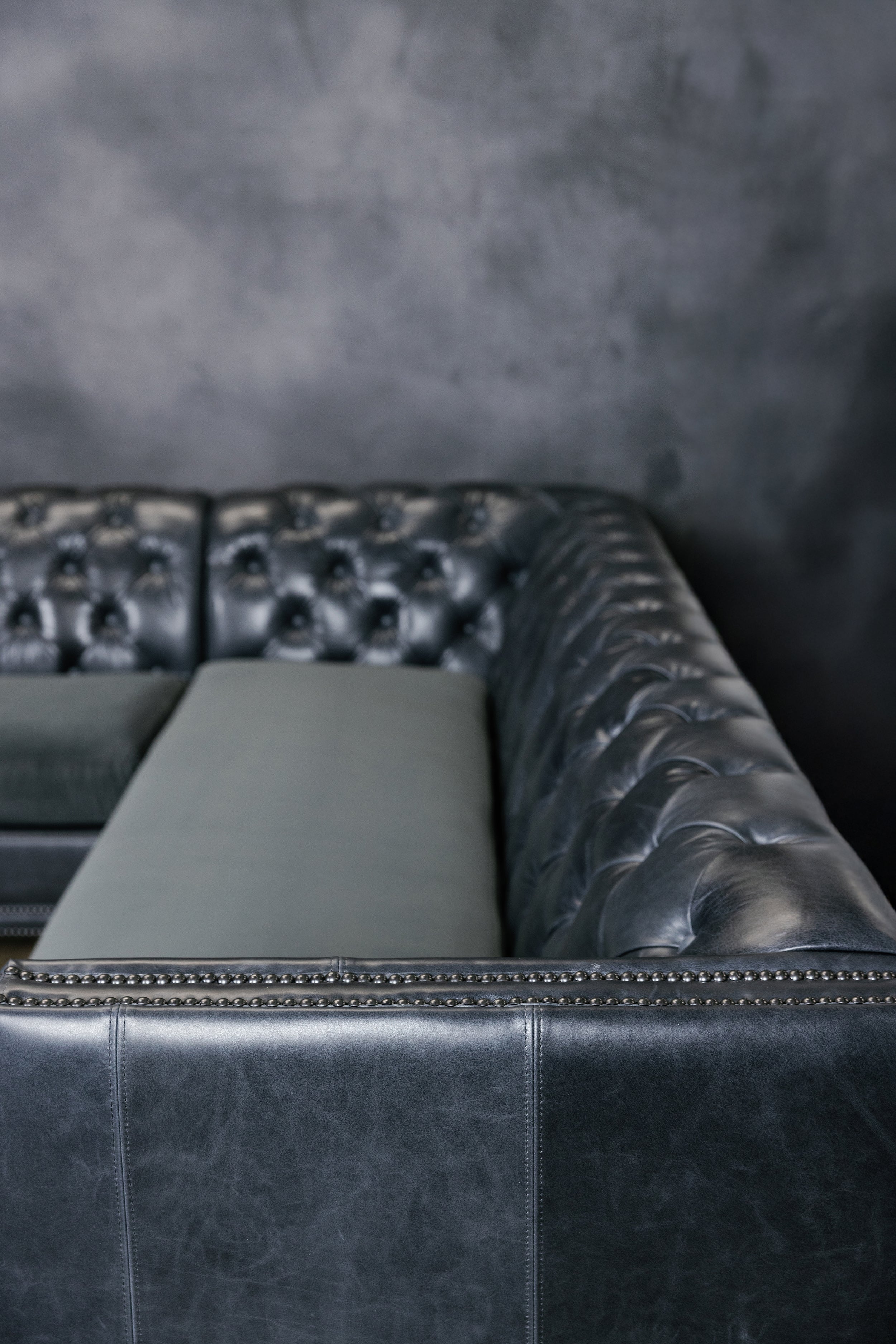 Canapé d'angle en cuir Opulence