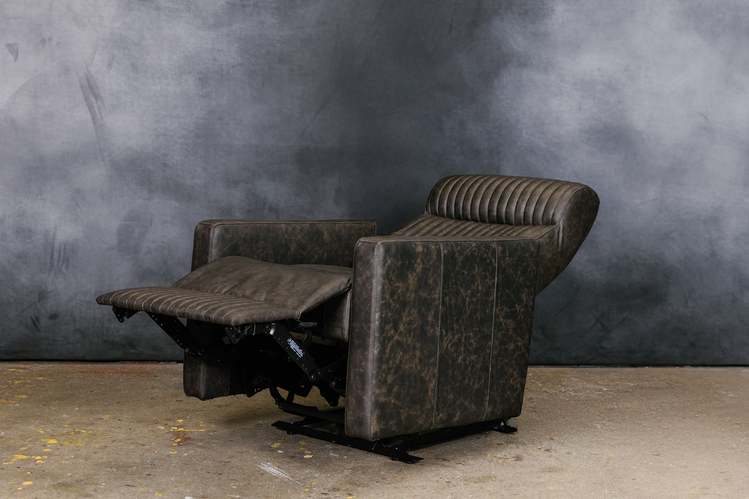 FAUTEUIL INCLINABLE EN CUIR IOWA
