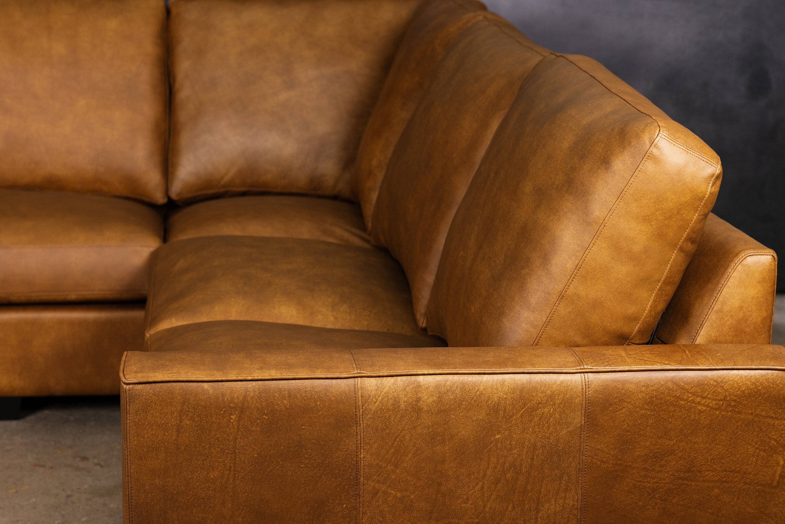 CANAPÉ D'ANGLE EN CUIR TORINO