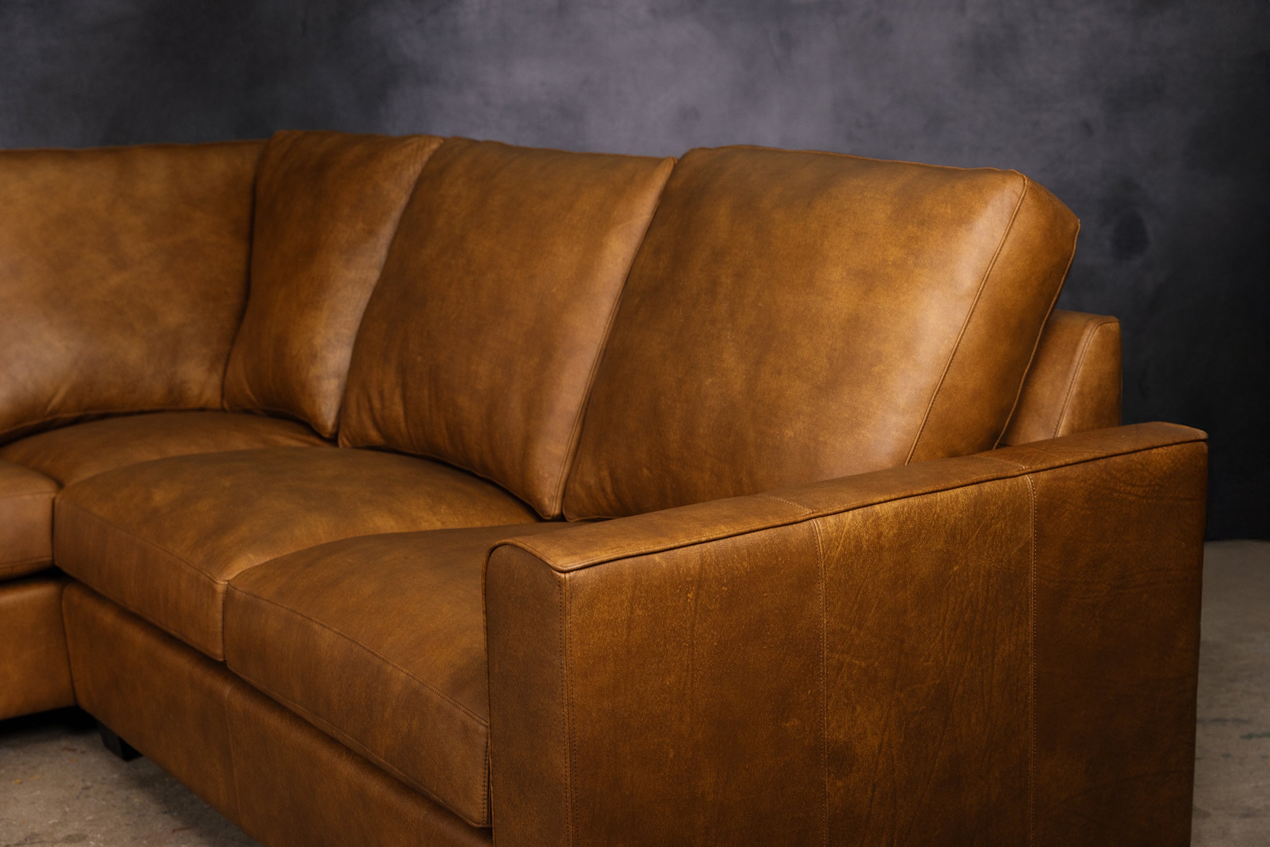 CANAPÉ D'ANGLE EN CUIR TORINO