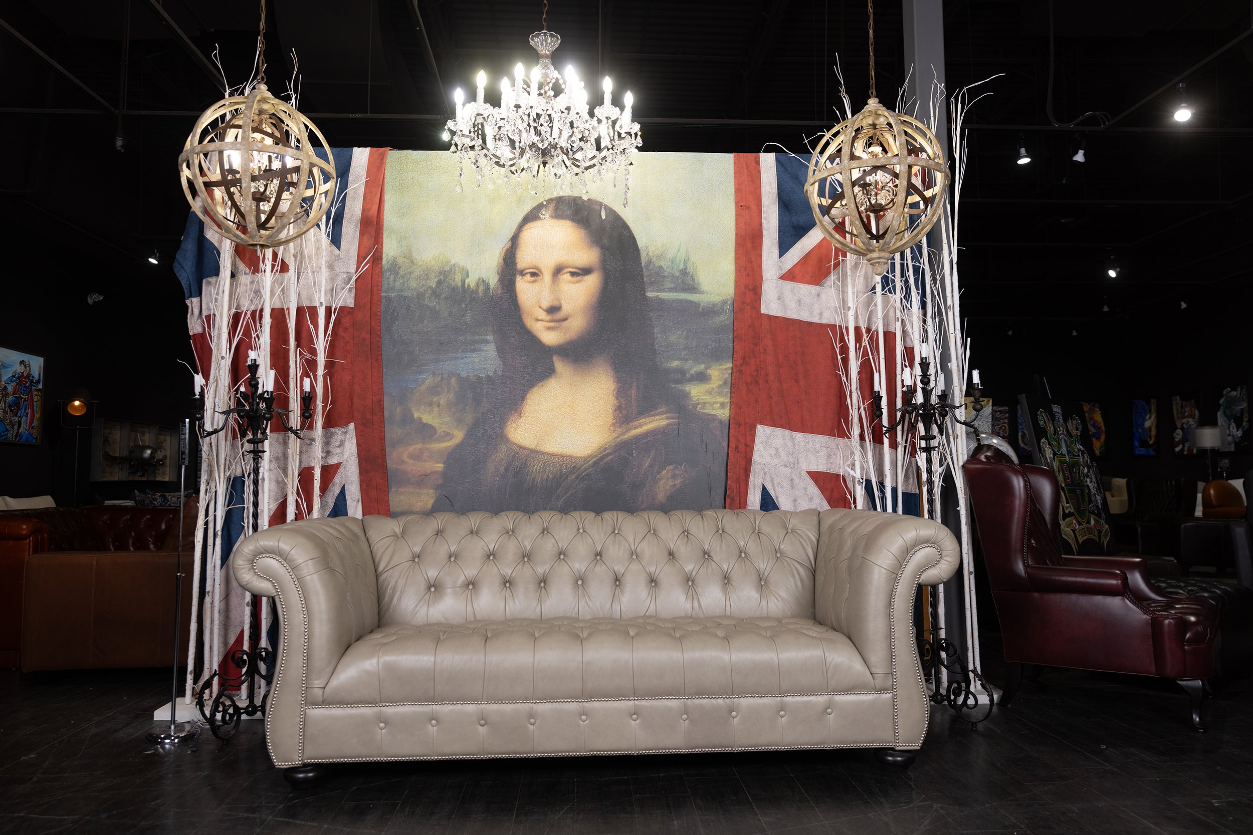 CASA BERGAMO SOFA FLOOR MODEL 90 INCH (sold)