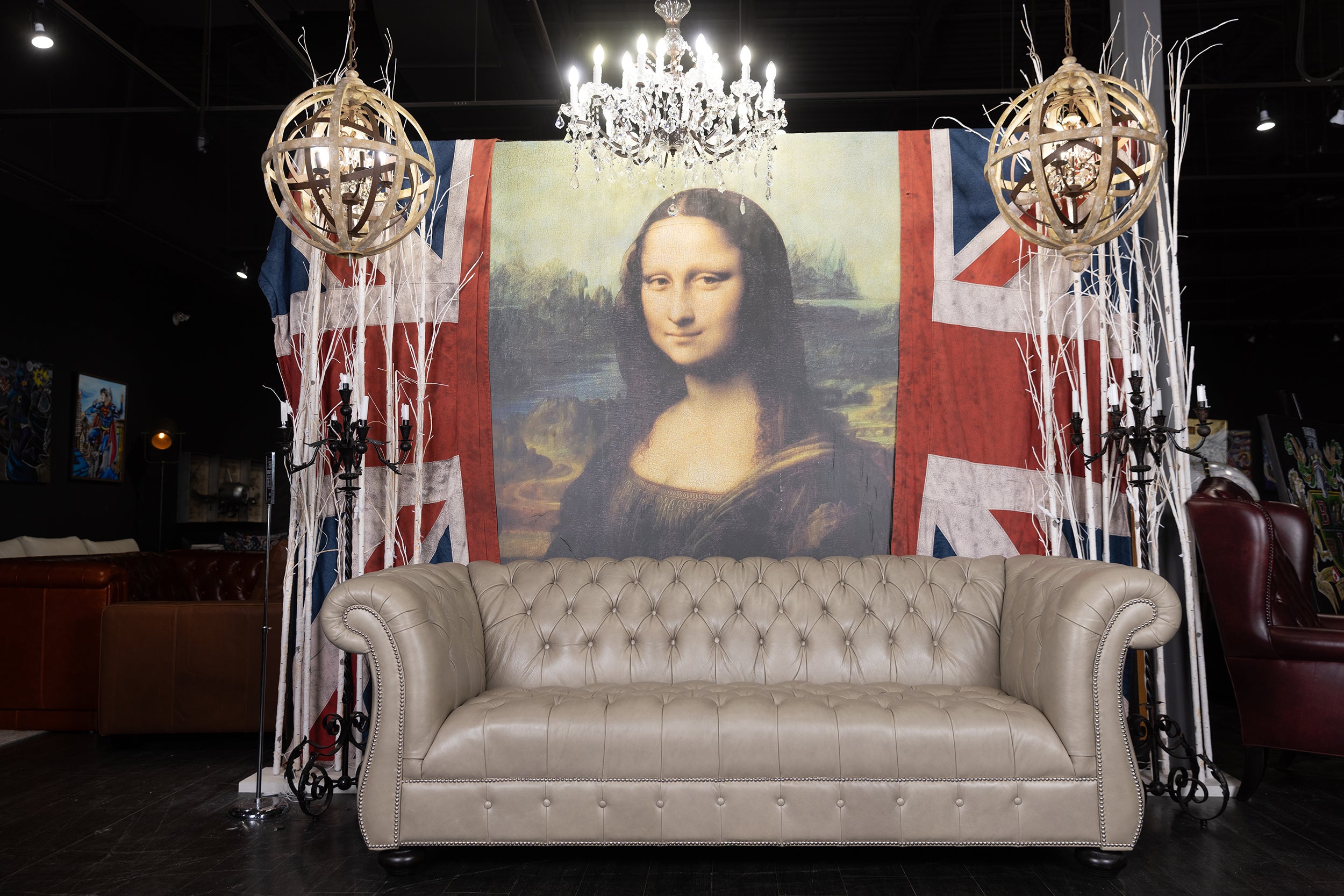 CASA BERGAMO SOFA FLOOR MODEL 90 INCH (sold)