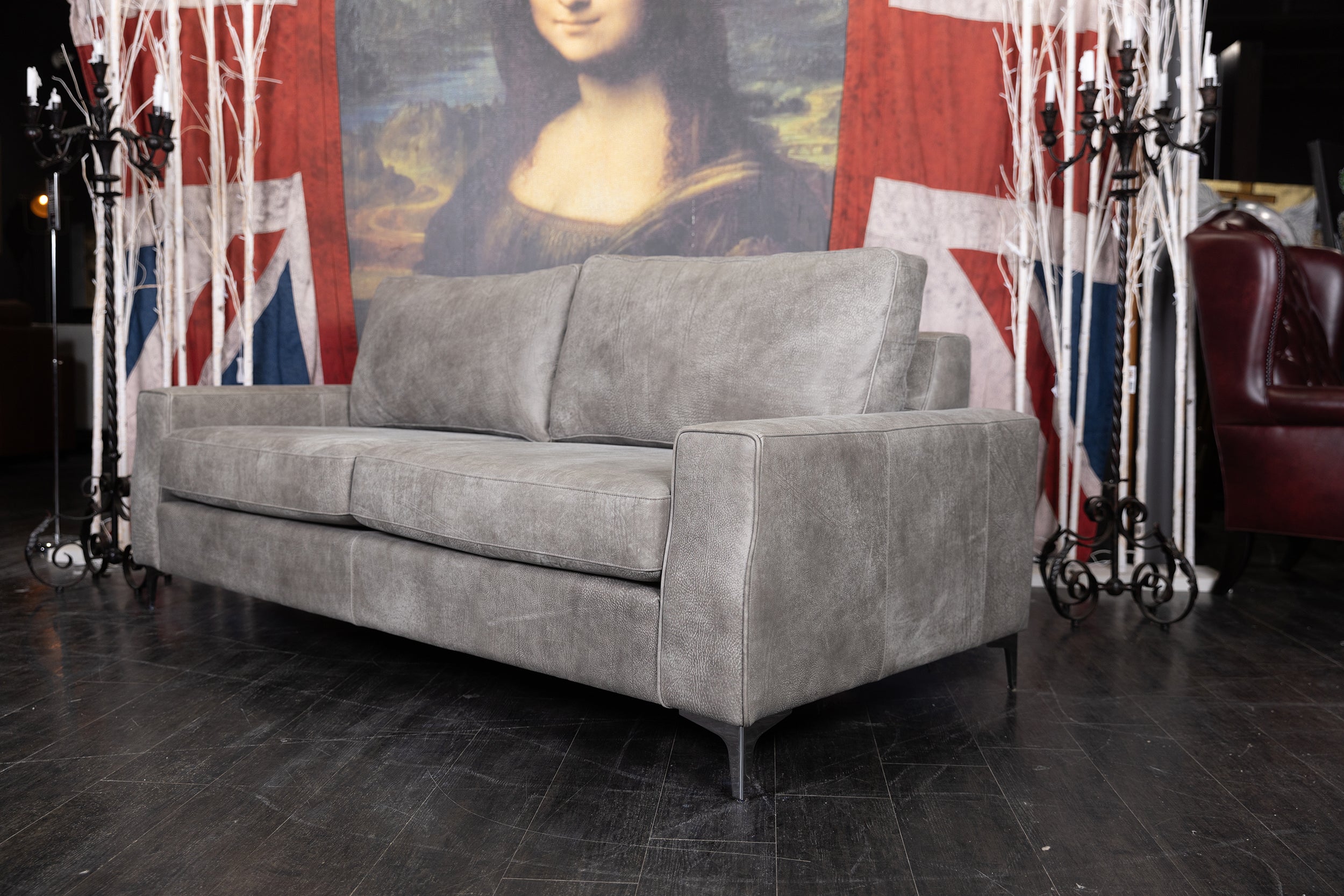 MILANO LEATHER SOFA FLOOR MODEL