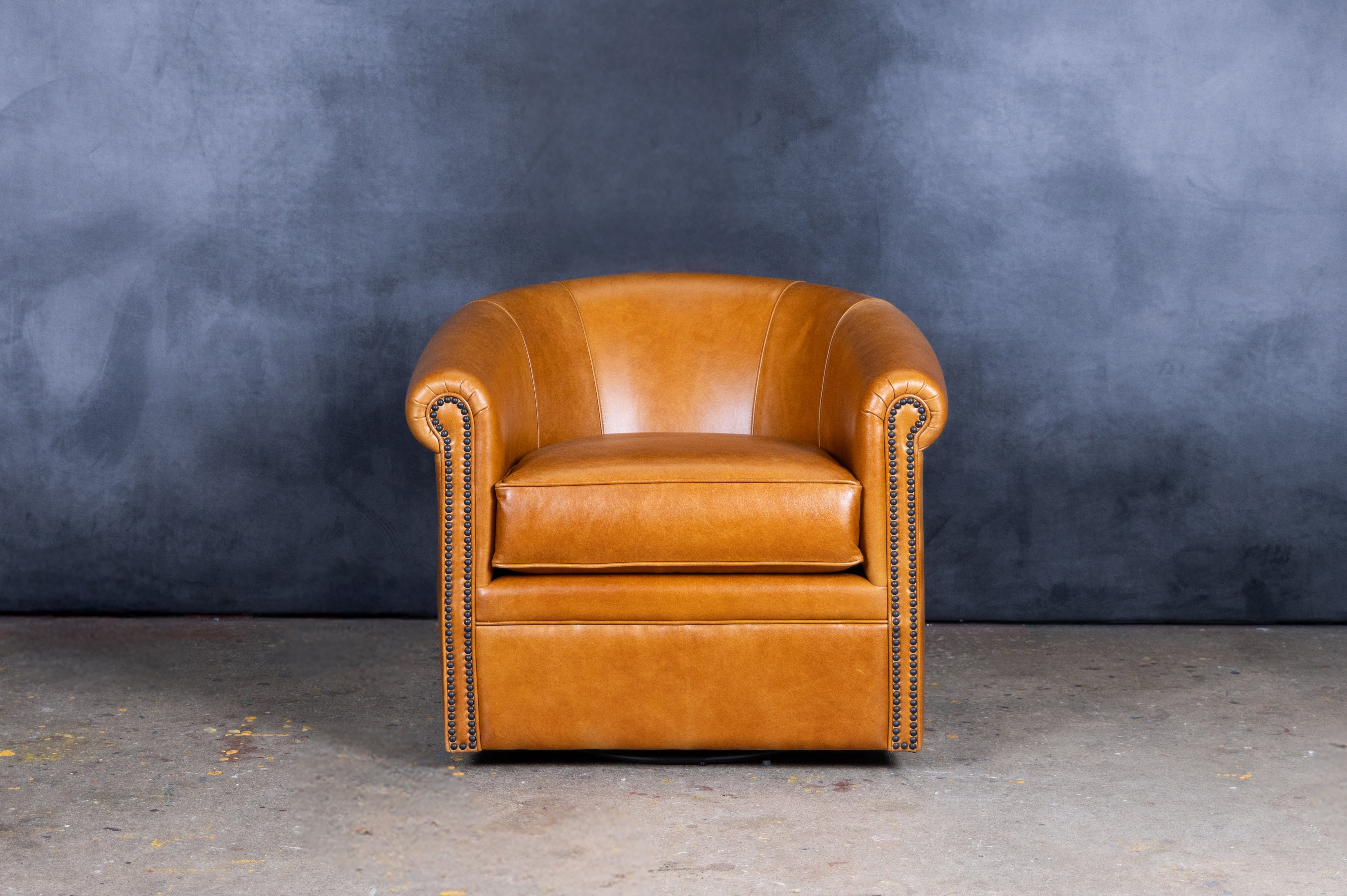 BELFAST LEATHER TUB CHAIR