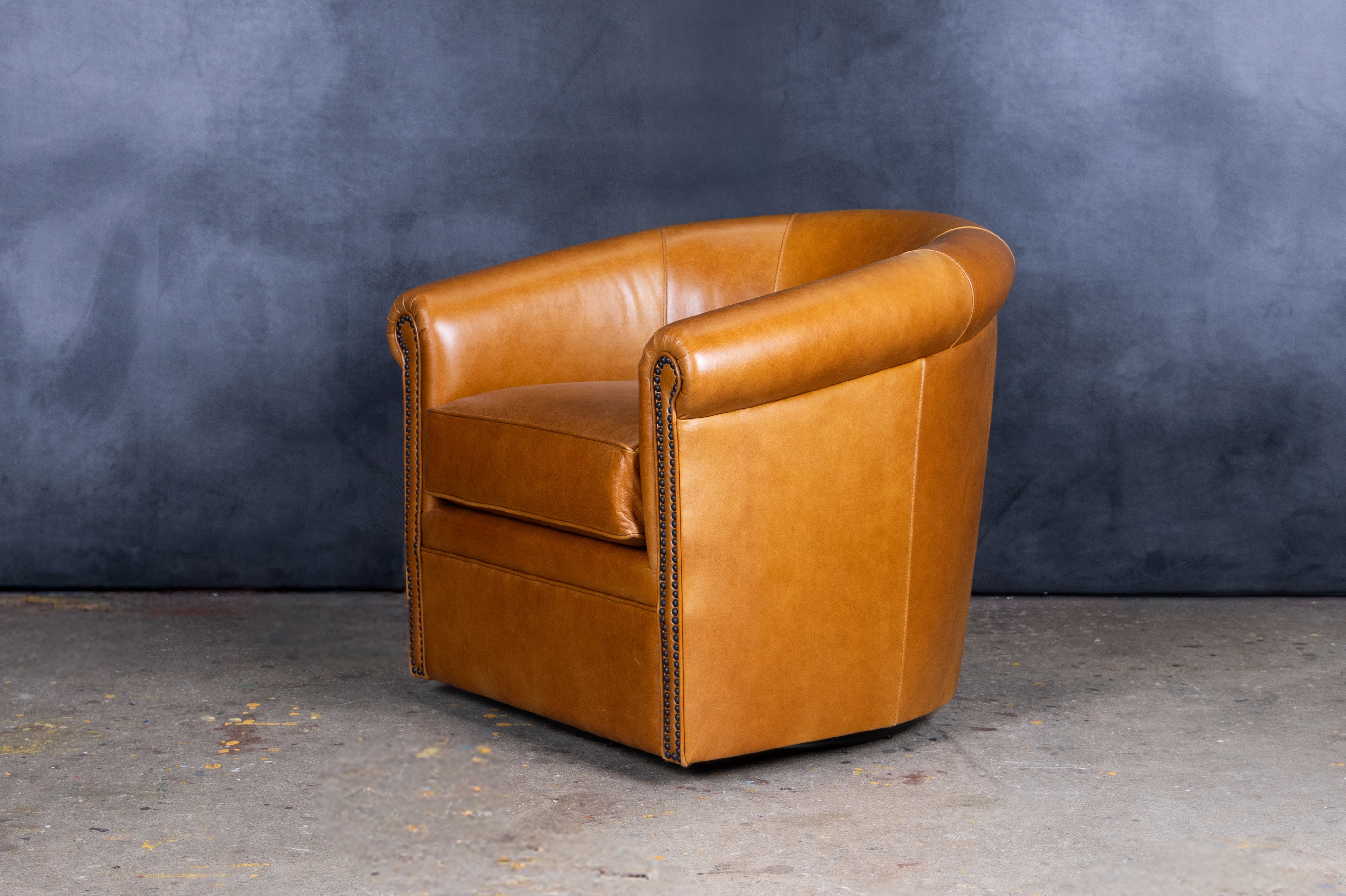BELFAST LEATHER TUB CHAIR