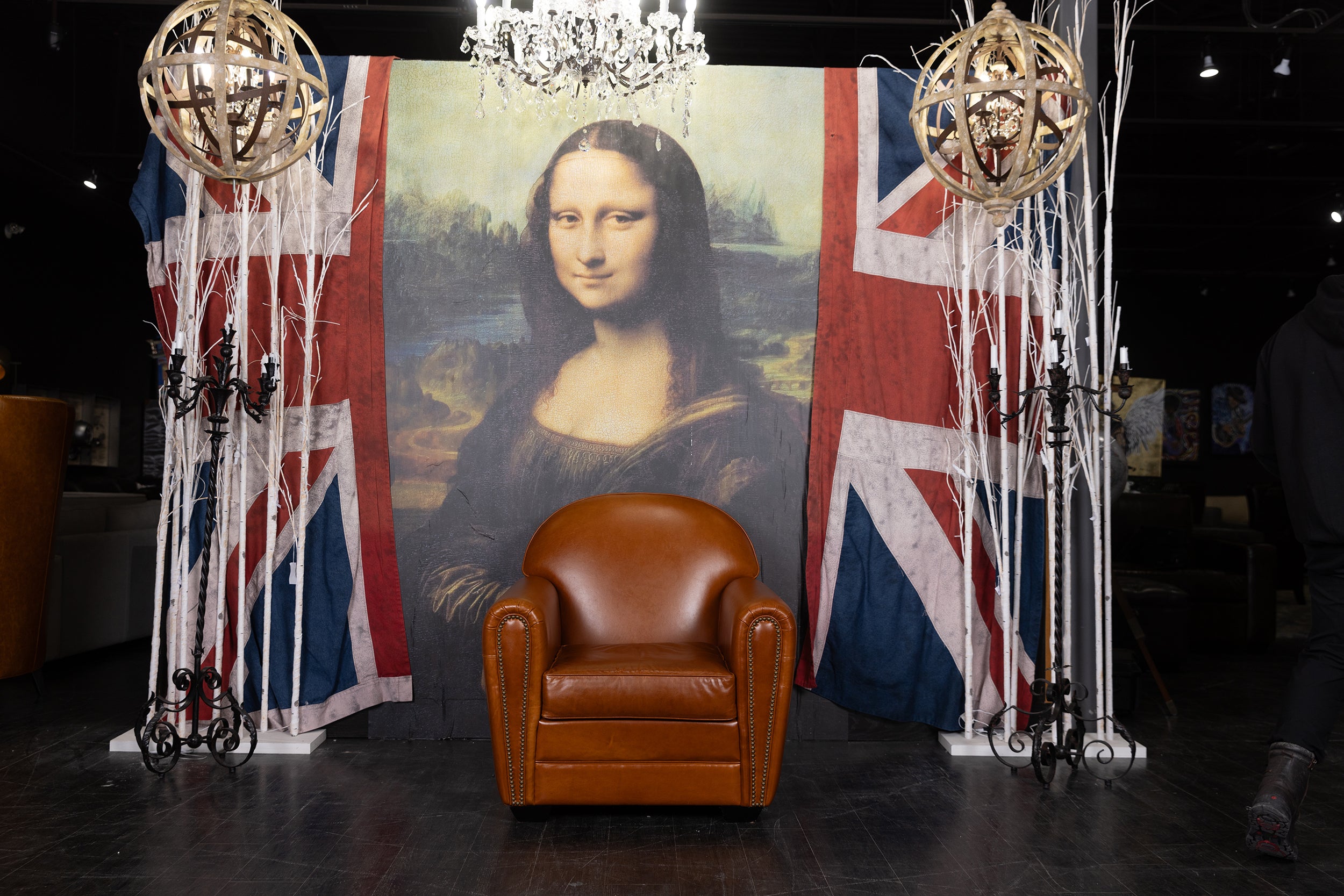 BARREL CIGAR CHAIR FLOOR MODEL