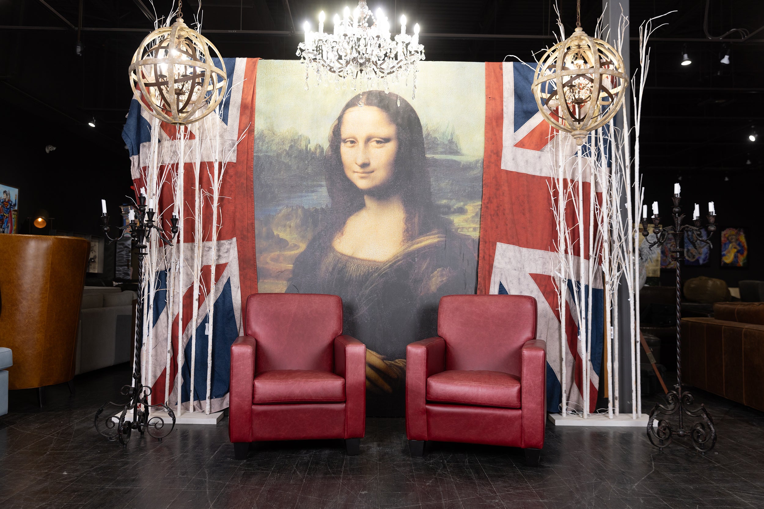 PAIR OF CLASSIC CHAIRS IN RED (SOLD!!!))