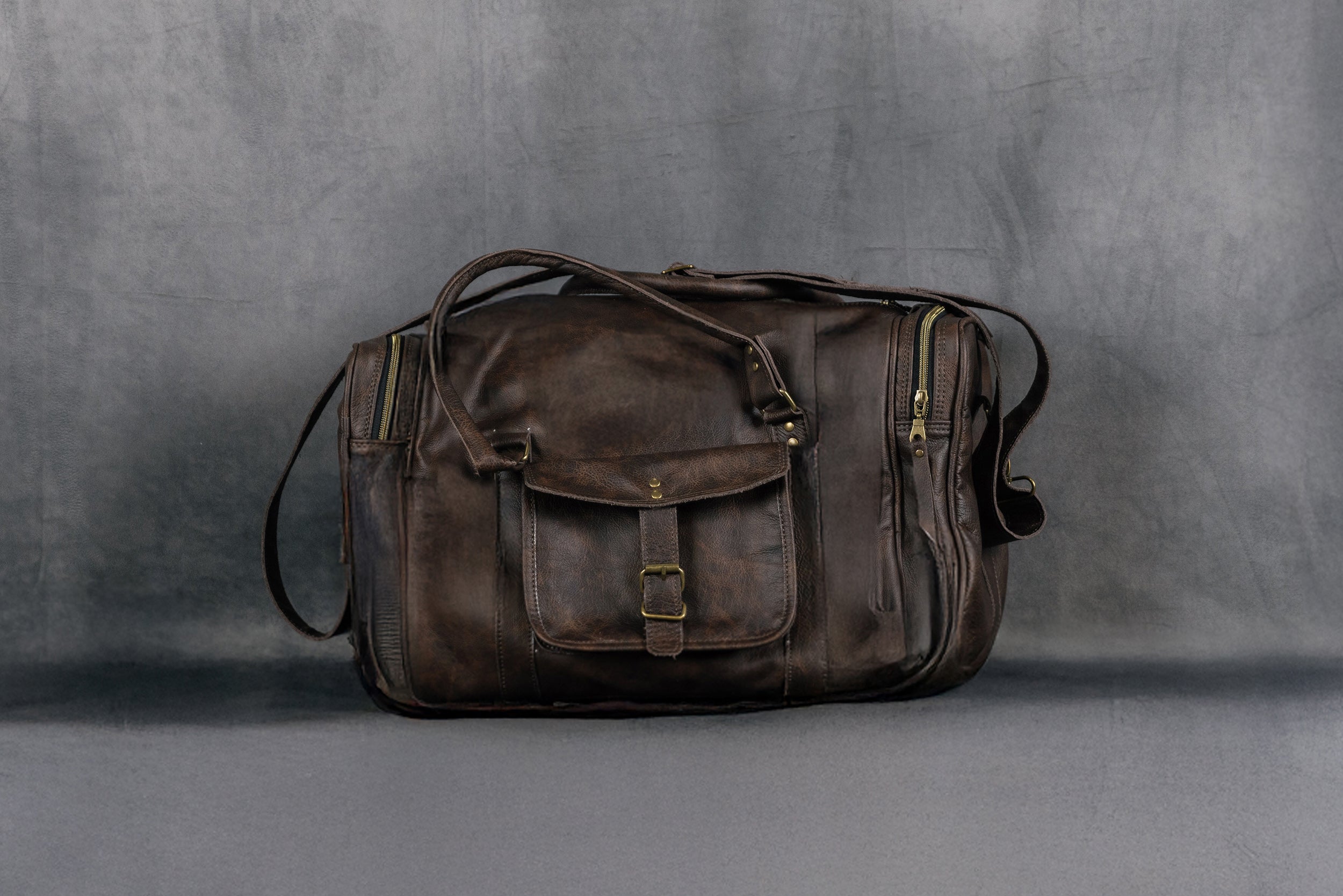TRAVELLER LEATHER DUFFELBAG RUINS LEATHER