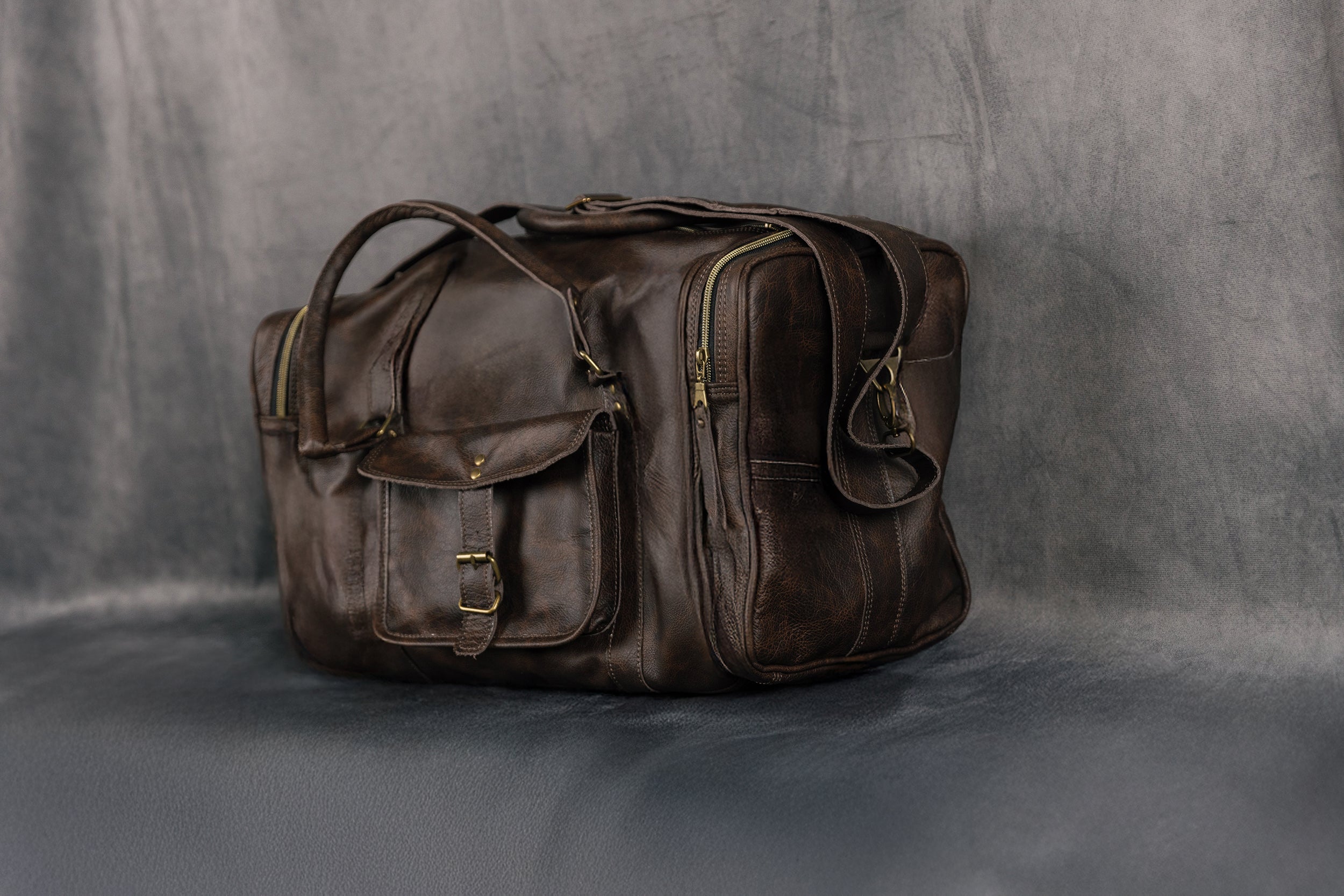 TRAVELLER LEATHER DUFFELBAG RUINS LEATHER
