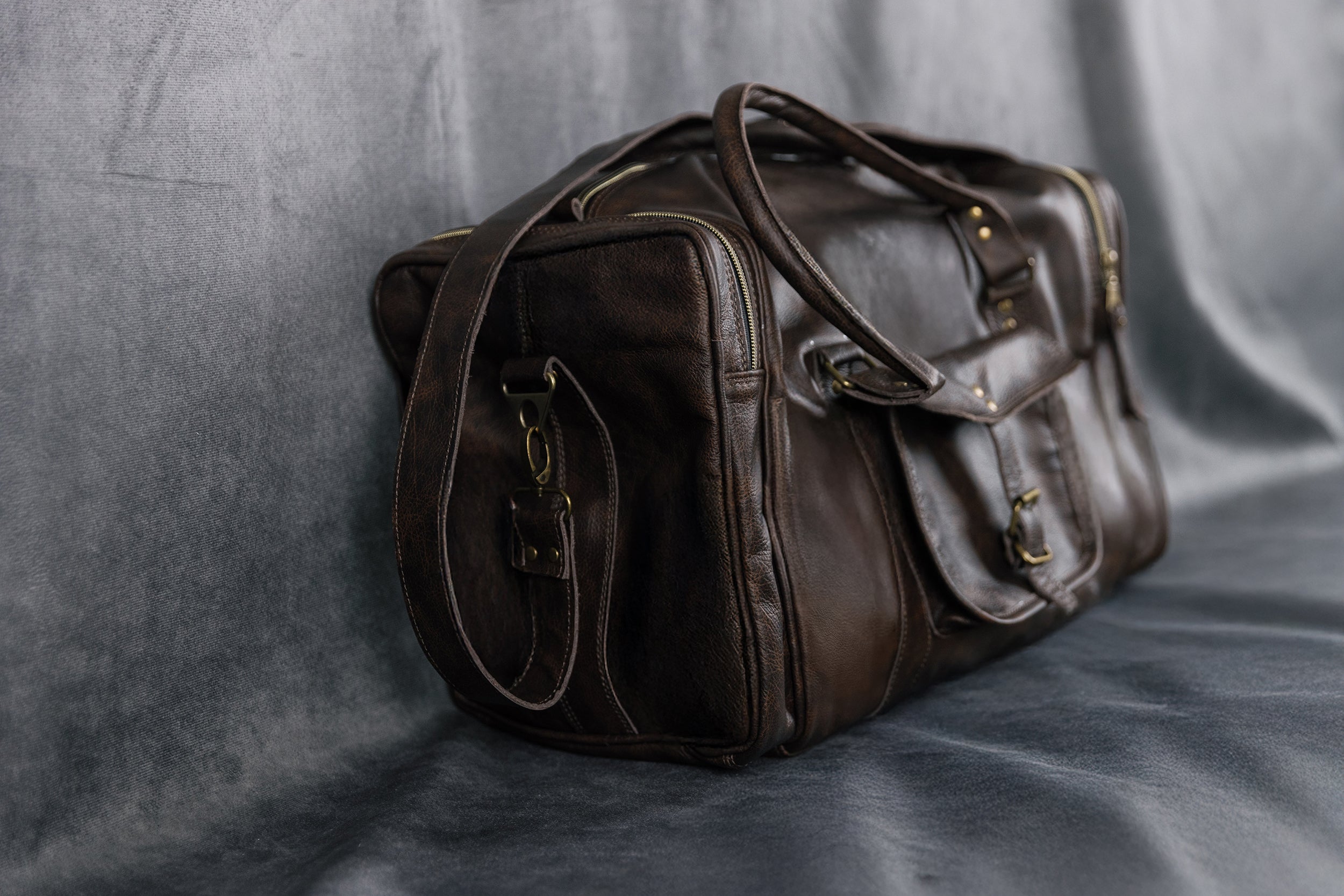 TRAVELLER LEATHER DUFFELBAG RUINS LEATHER