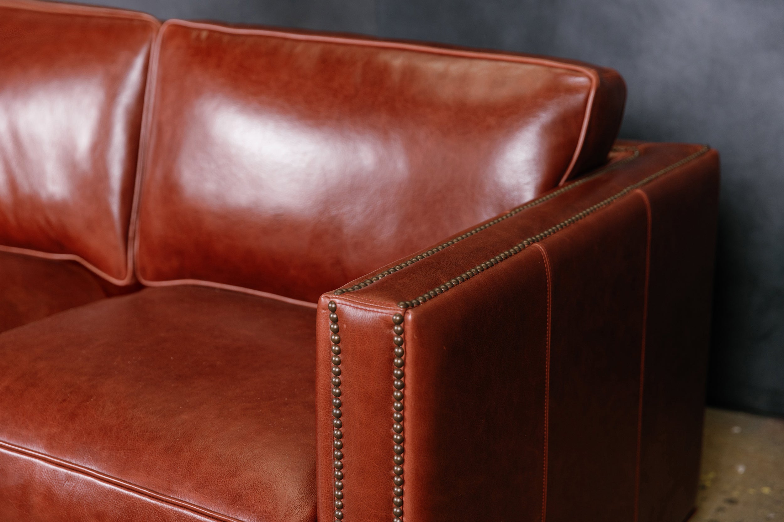 SIR PERCIVAL LEATHER SOFA