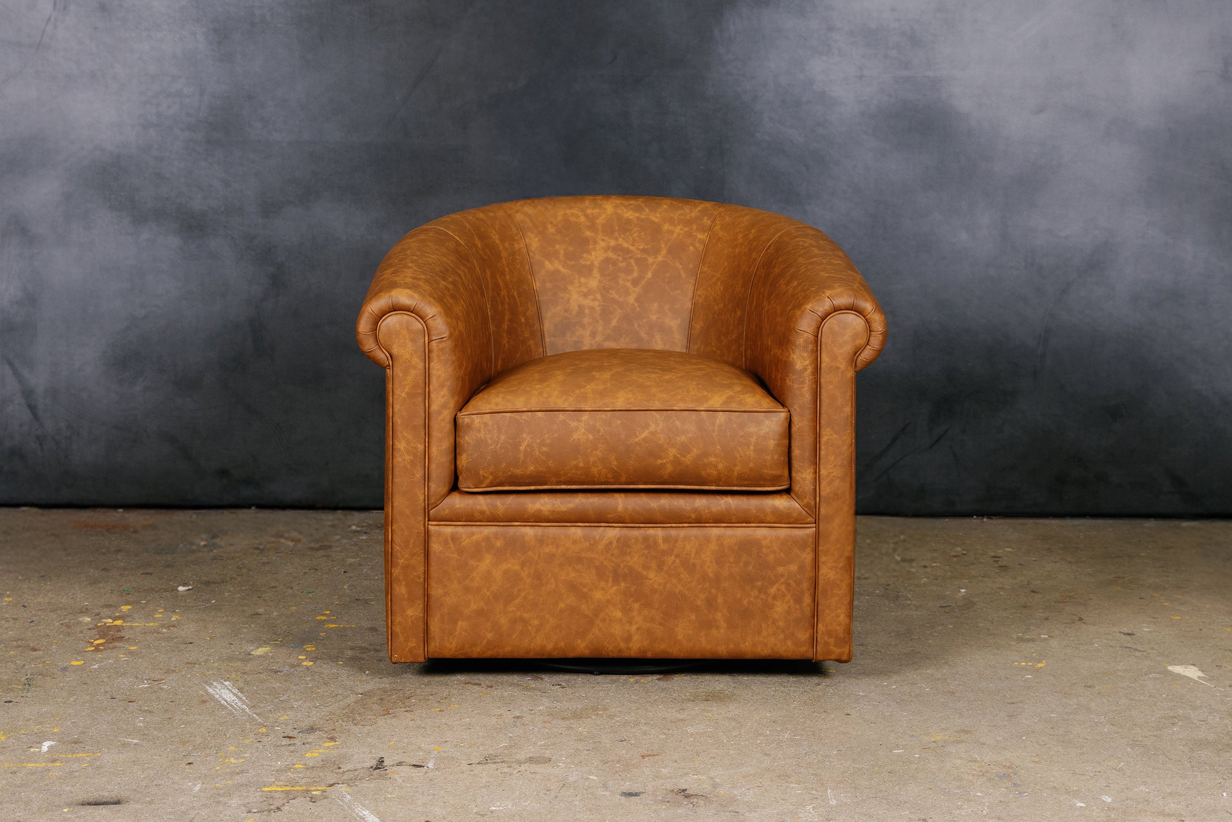 BELFAST LEATHER TUB CHAIR