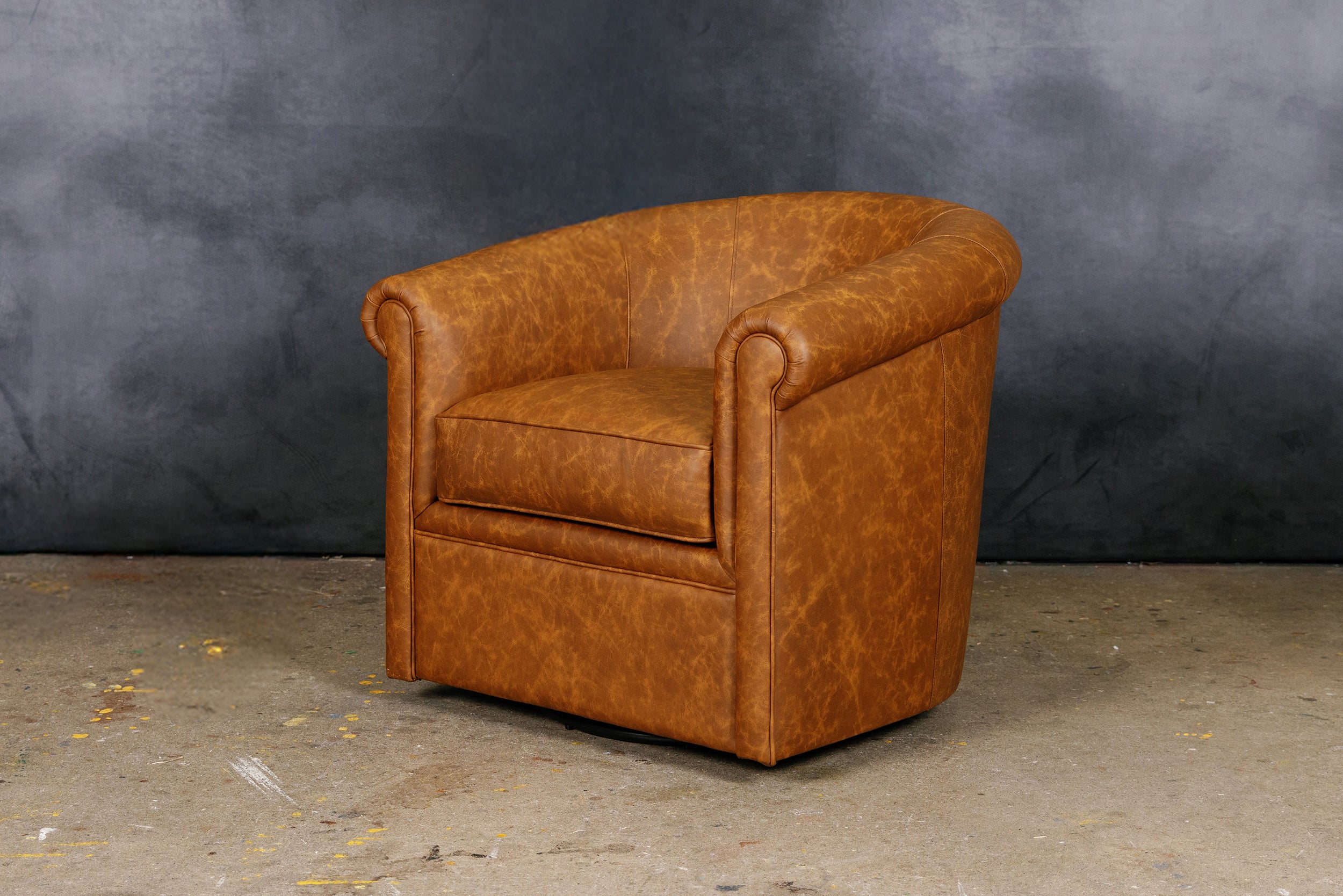 BELFAST LEATHER TUB CHAIR