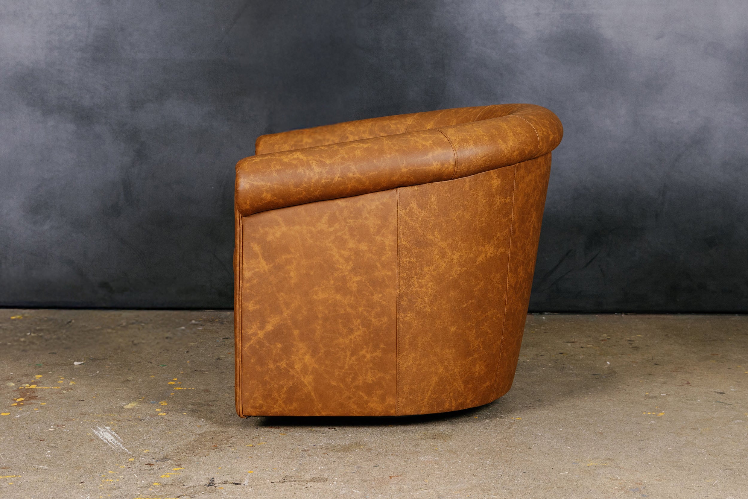 BELFAST LEATHER TUB CHAIR