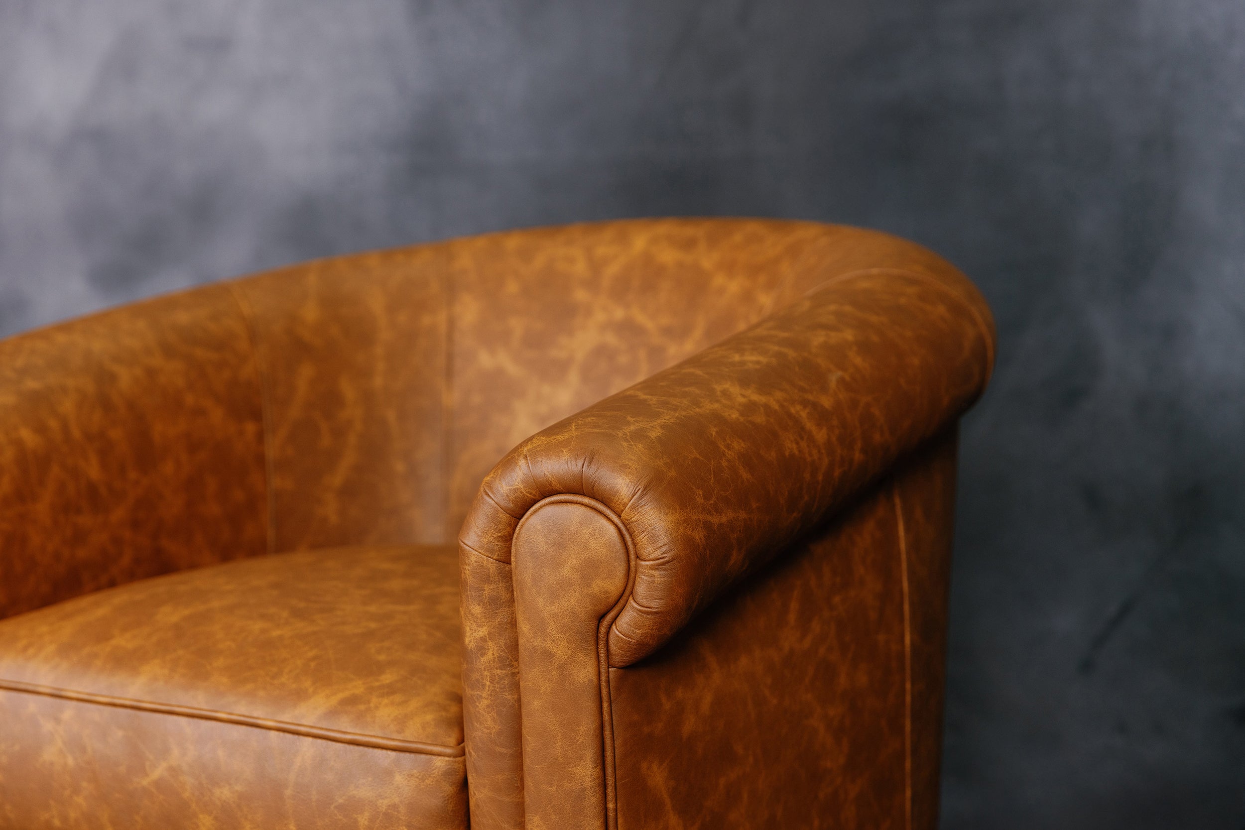 BELFAST LEATHER TUB CHAIR