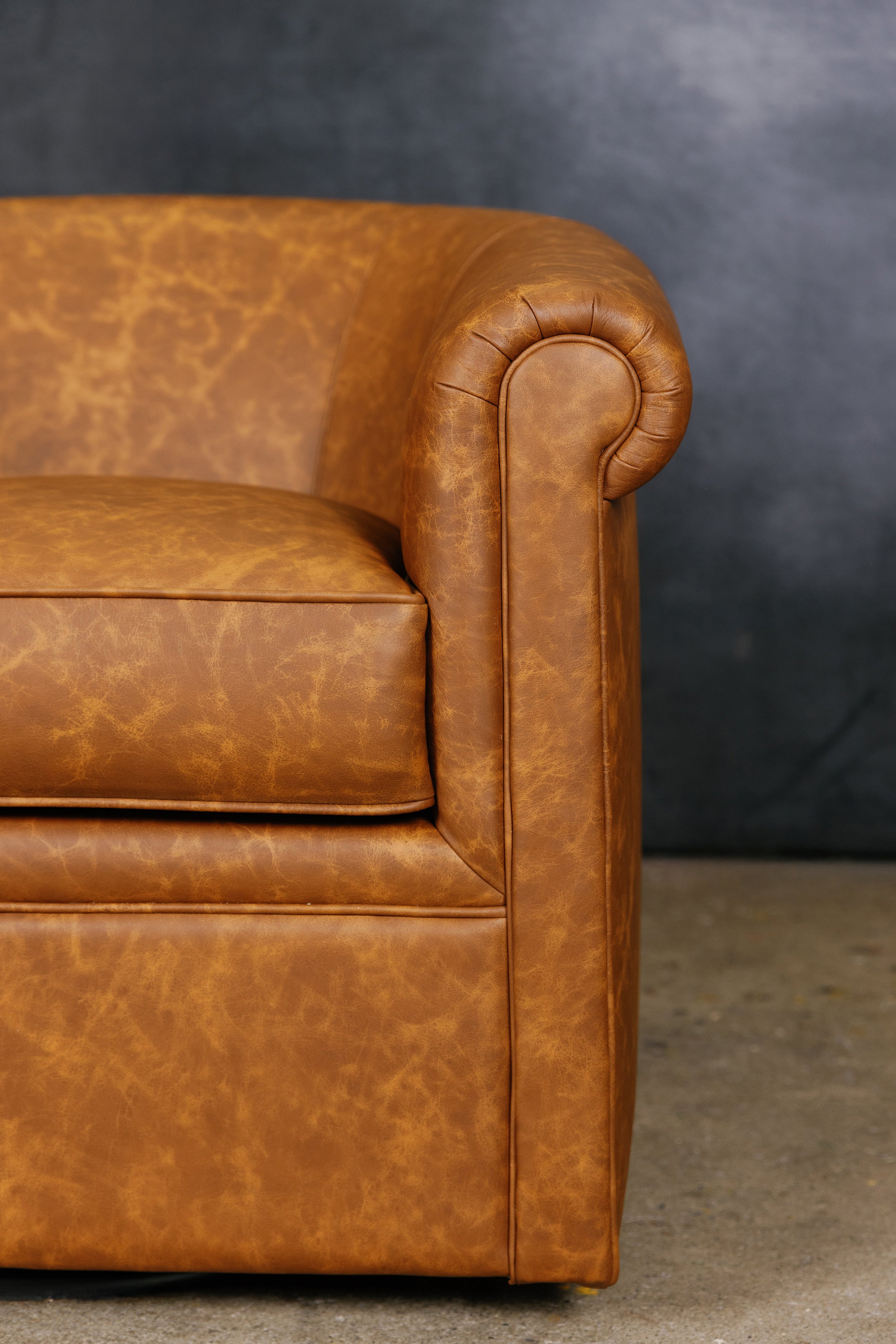 BELFAST LEATHER TUB CHAIR
