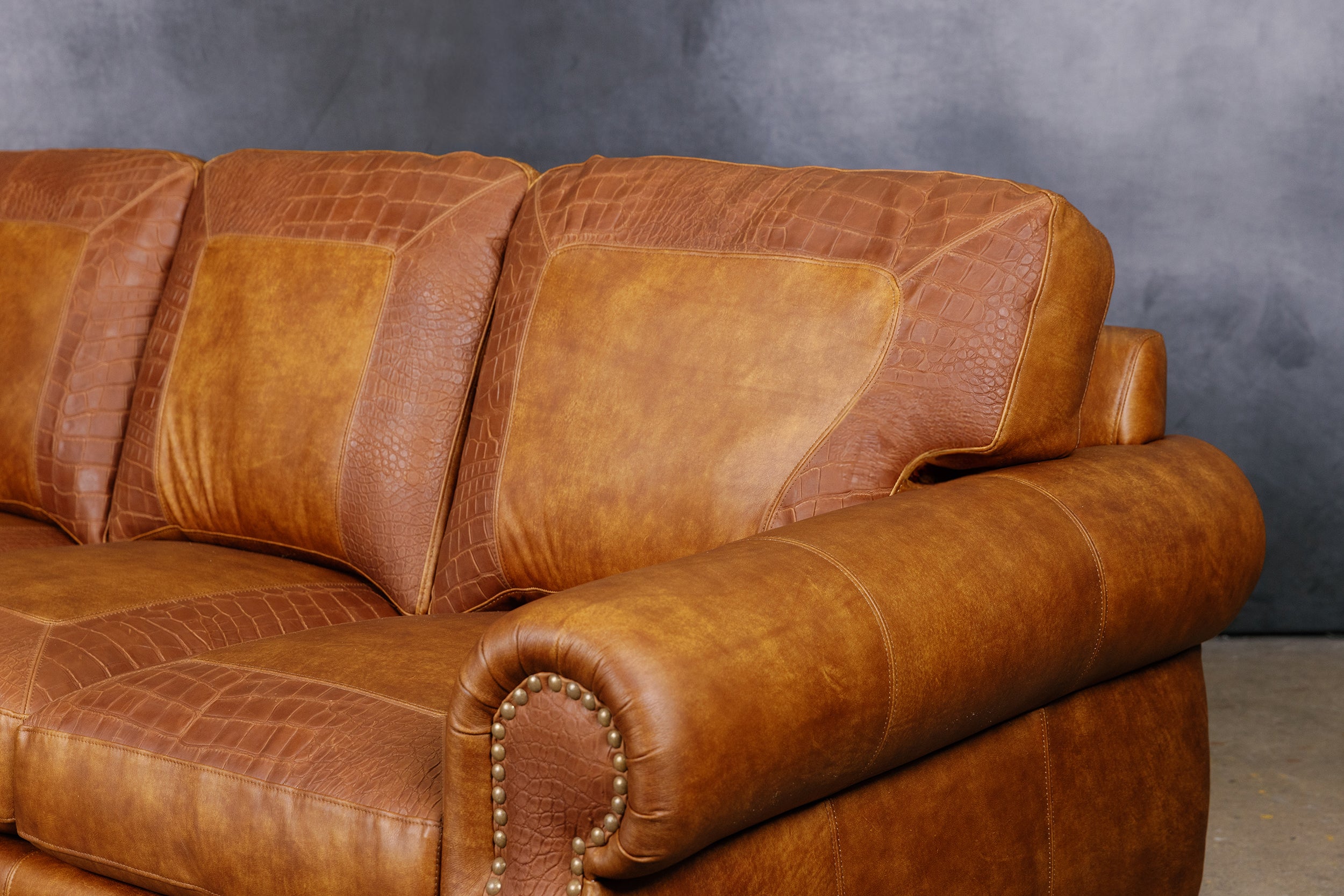 Hoss Limited edition croco Leather Sofa