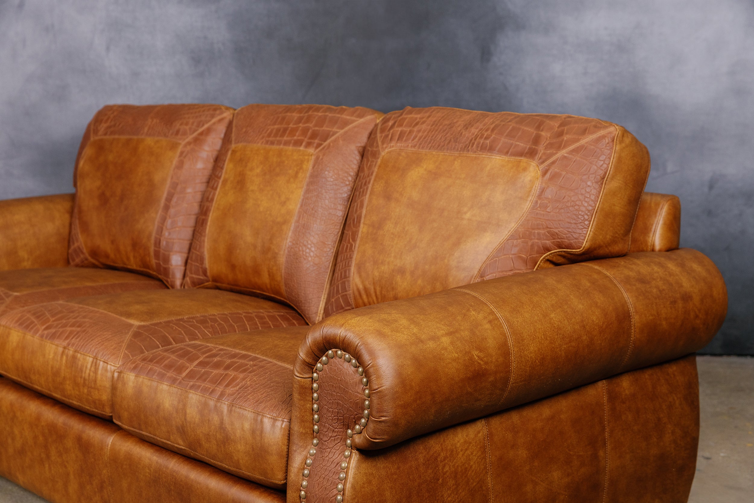 Hoss Limited edition croco Leather Sofa