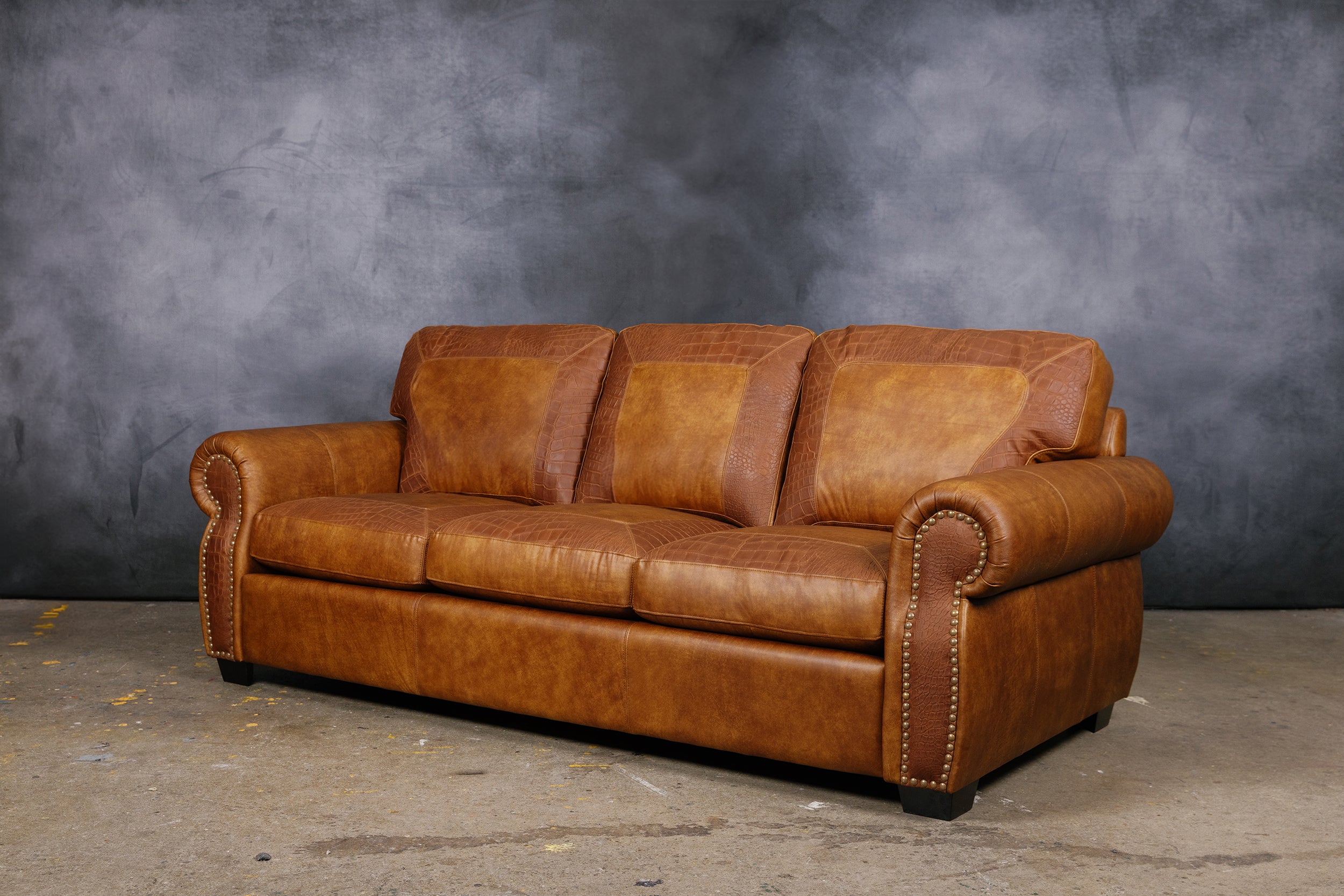 Hoss Limited edition croco Leather Sofa