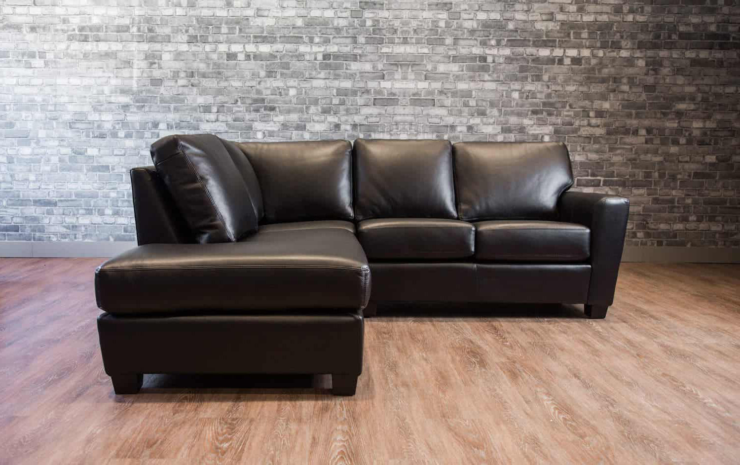BOLTON LEATHER SECTIONAL LHF PENINSULA