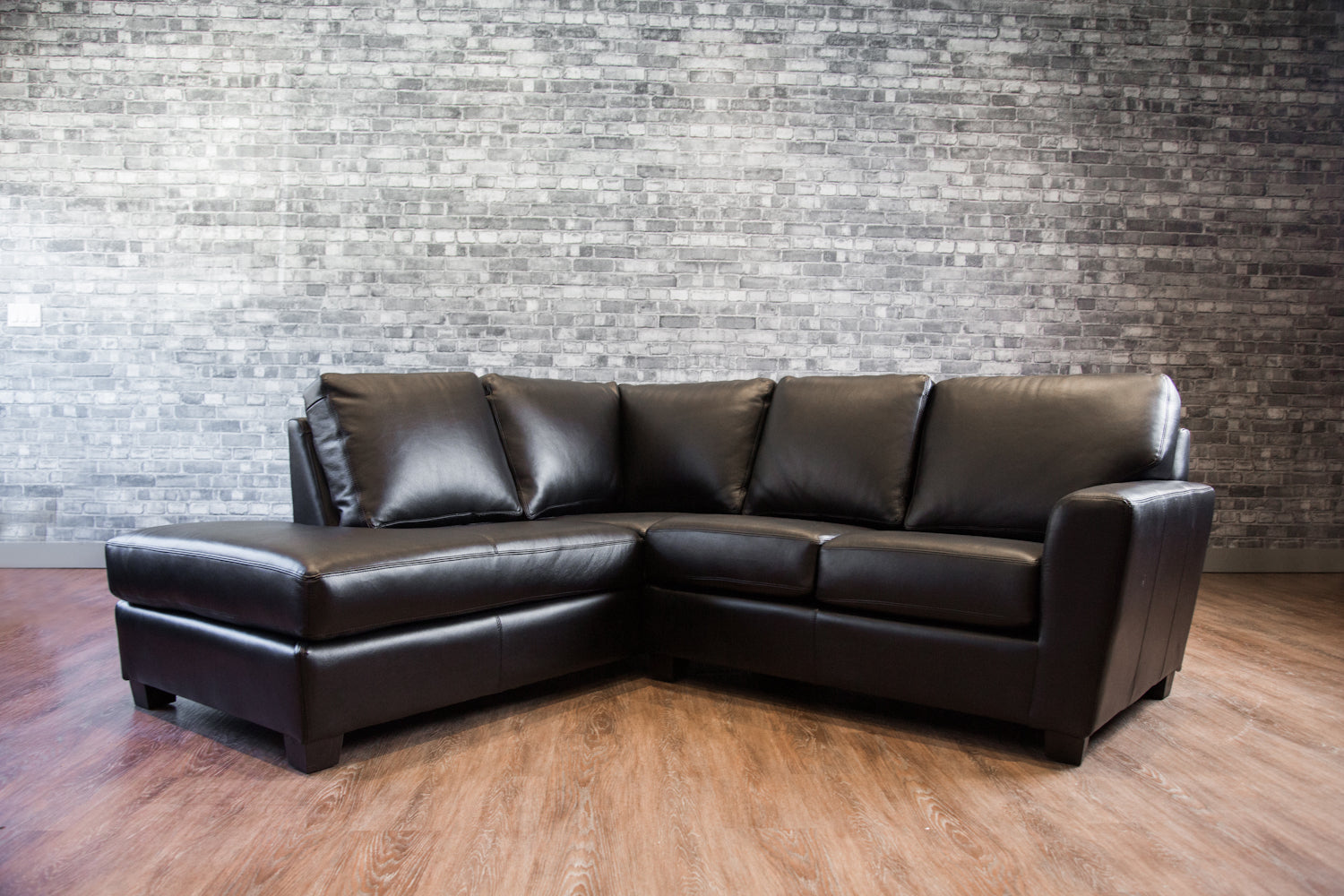 BOLTON LEATHER SECTIONAL LHF PENINSULA