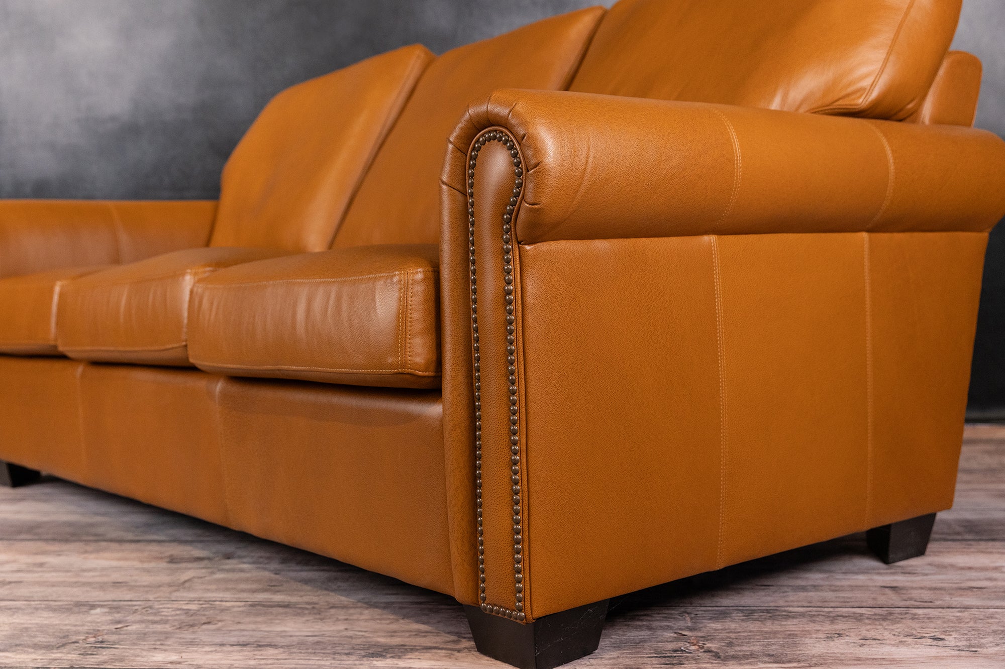 Coral Leather Sofa