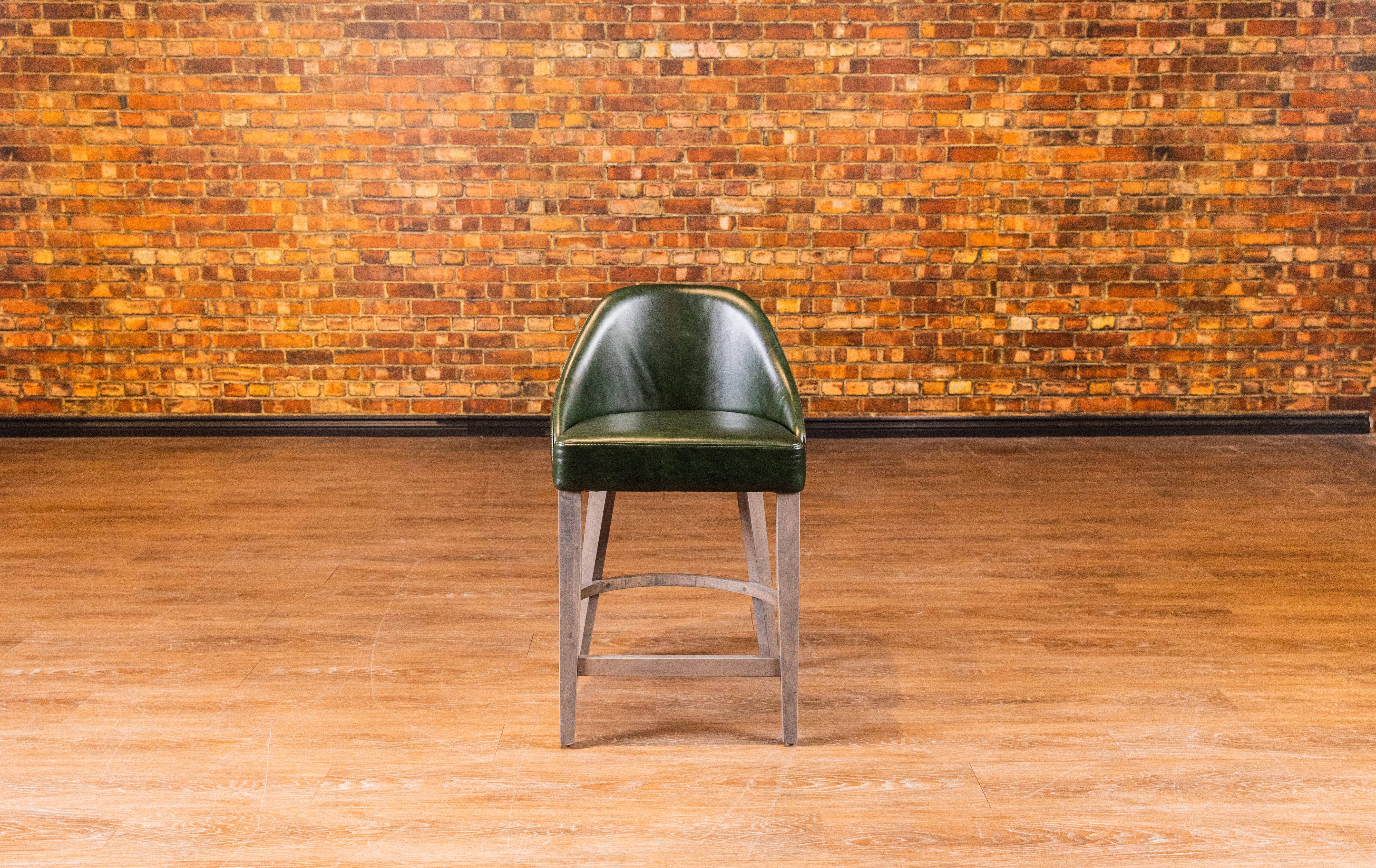 COACH LEATHER COUNTER STOOL
