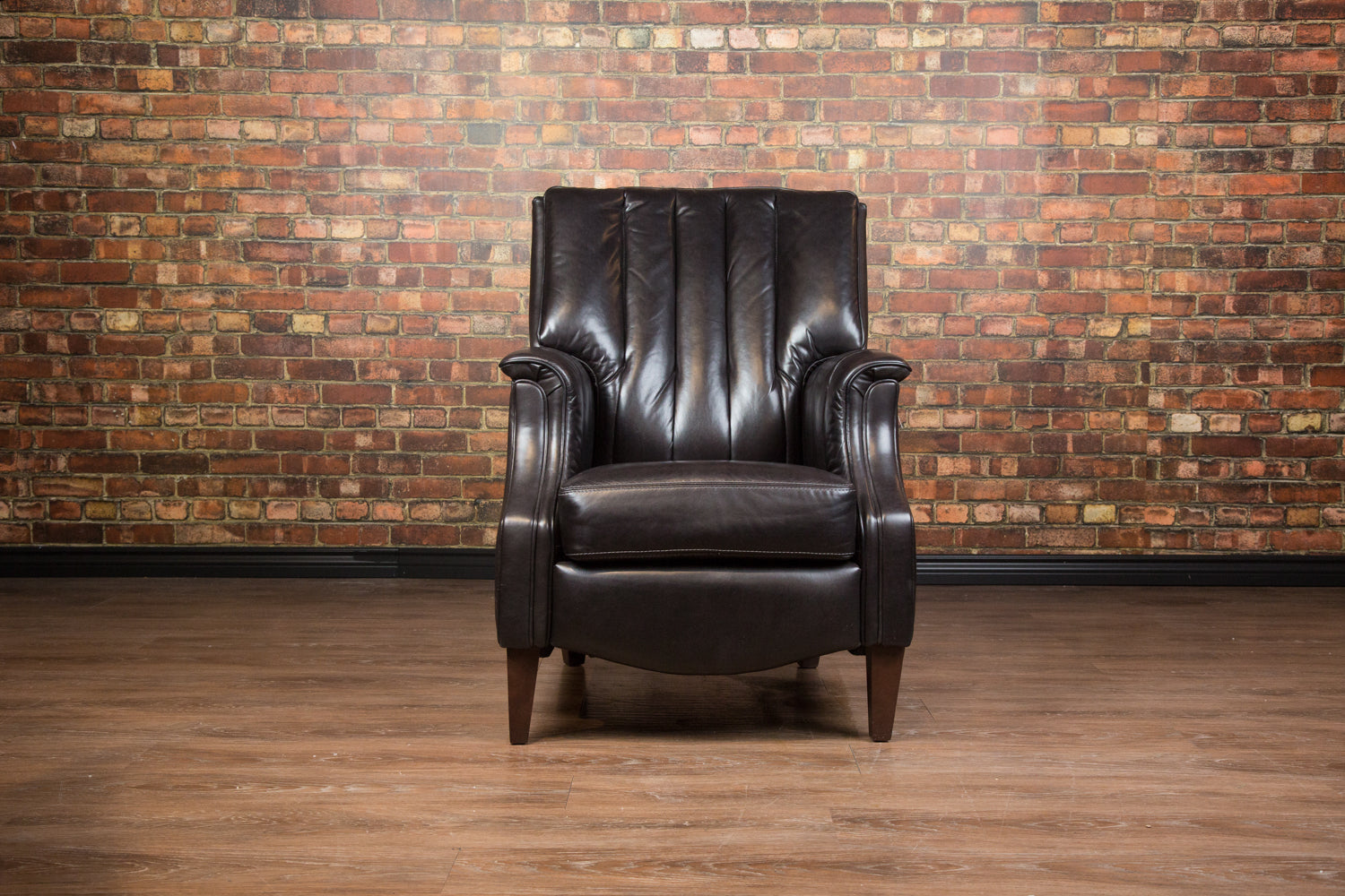 LIBRARY LEATHER RECLINER CHAIR