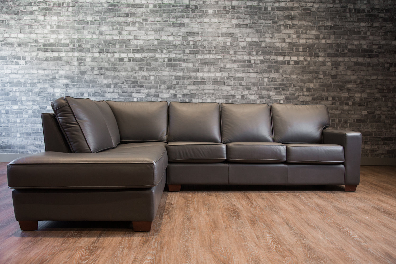 MESA LEATHER SECTIONAL RHF