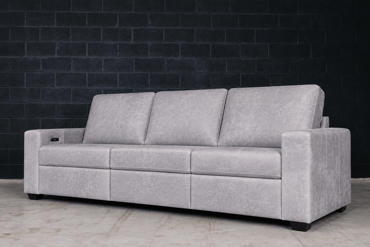 MODENA MOTION LEATHER SOFA 110 INCH