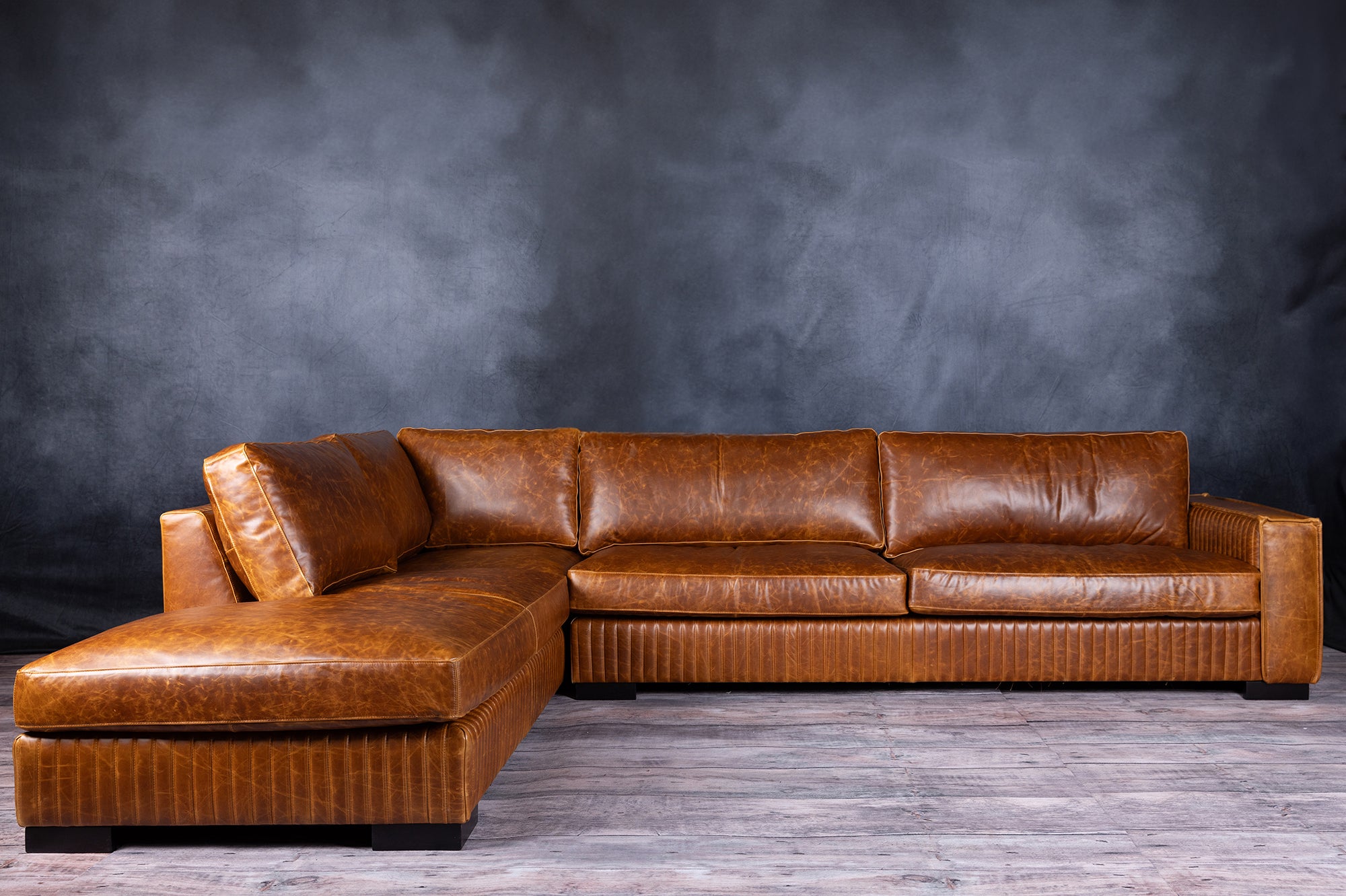 ROYAL ADMIRAL LEATHER SECTIONAL