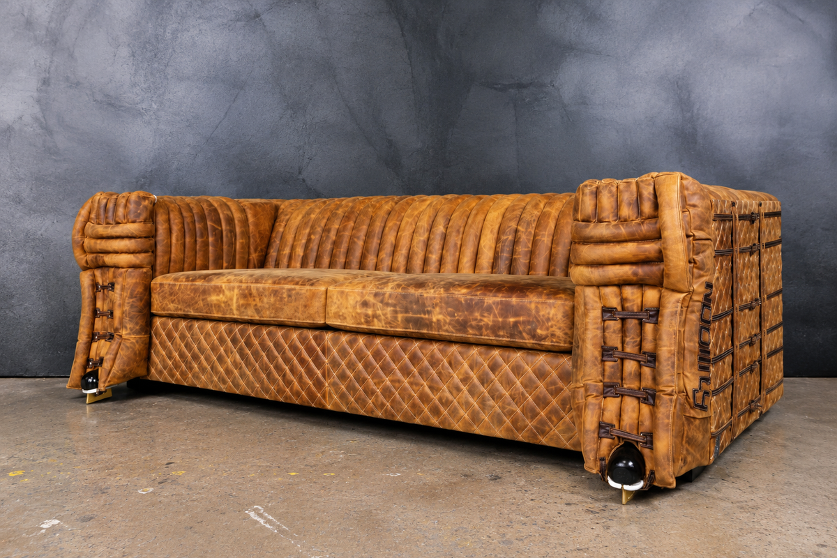 ICE GLADIATOR LEATHER SOFA